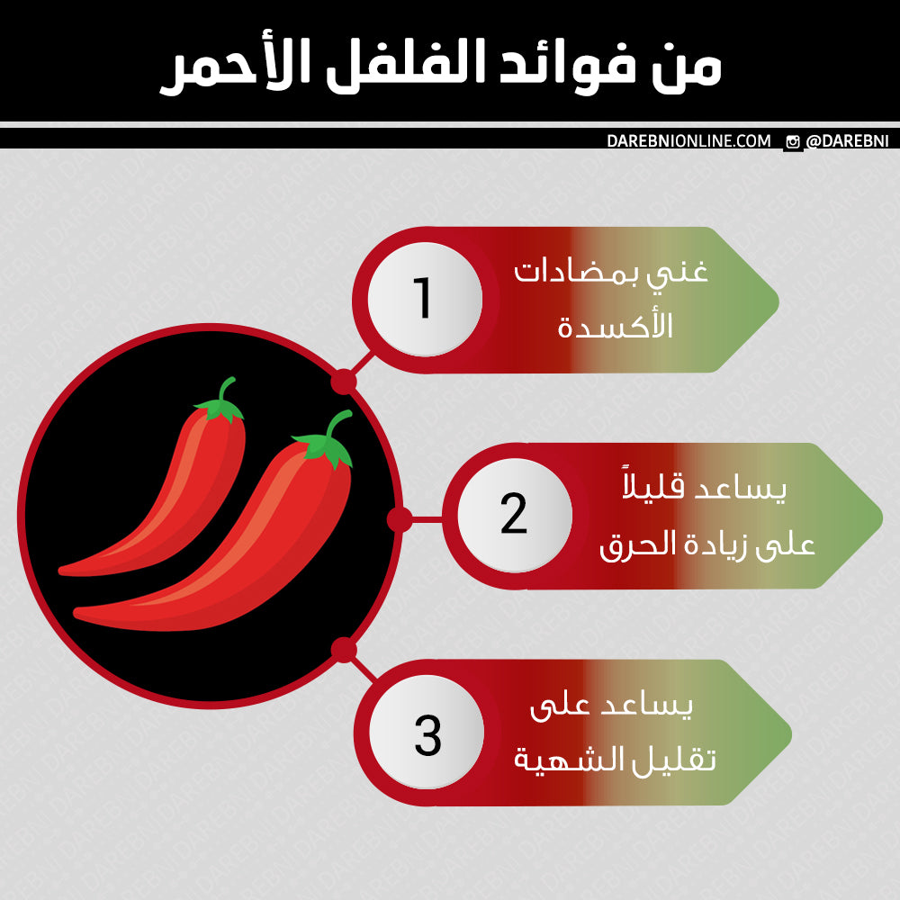 من فوائد الفلفل الأحمر