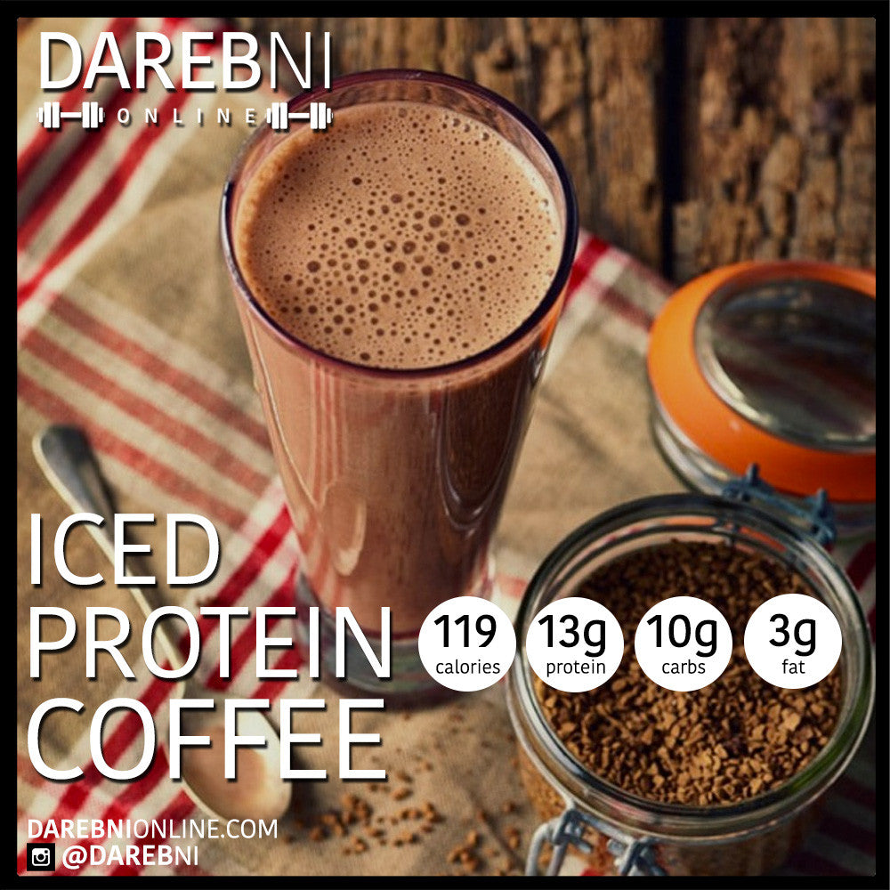Iced Protein Coffee بروتين شيك القهوة