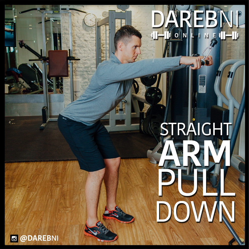 Straight Arm Pulldowns تمرين الظهر